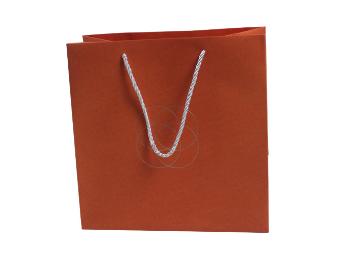 L40cm Gift Bag With Handles , ISO eco friendly brown paper bags