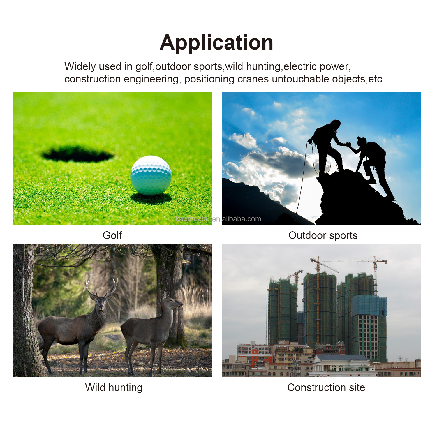 Laser distance meter 5~1000m Hunting Range Finder Telescope golf laser rangefinders with slope switch