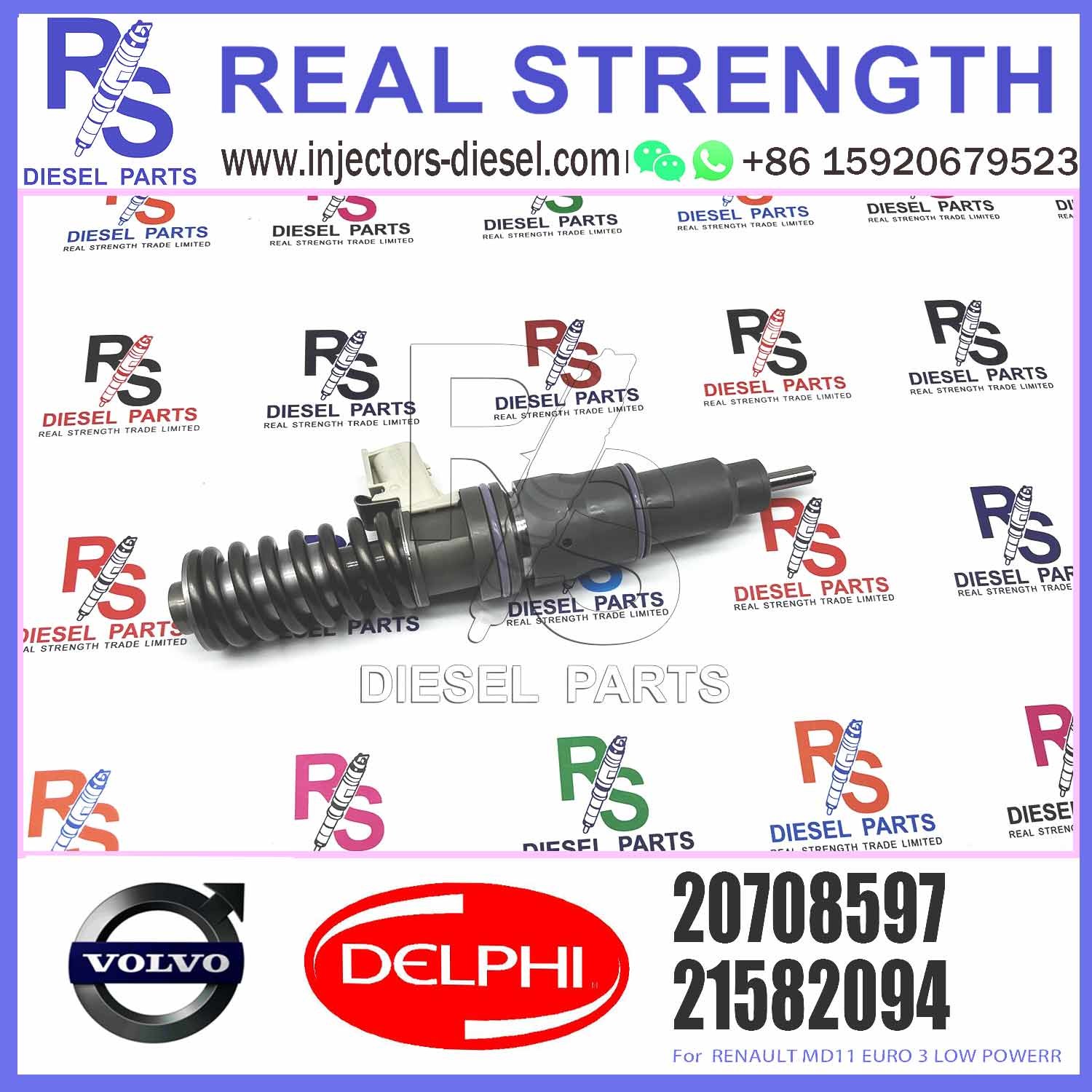 Diesel Fuel Injector 7421582094 7421644596 5001867216 7420708597 20708597 E3.18 for V-O-L-V RENAULT 11LTR EURO3 LO
