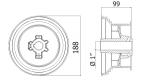 Die-Cast Aluminium Drum High Lift 5250-54 134-1375MM