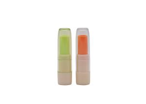Quality AS Cap ABS Tube ECO Friendly 4ml Green Lip Balm Tubes For Beauty Packaging wholesale