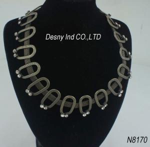 Quality Fashion Unisex Plastic Beads Titanium Jewelry Antique Bronze Necklace wholesale