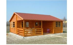 Quality Environmental Friendly Outdoor Wooden House 800*700cm With 2 Bedrooms wholesale