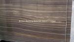 Brown Wooden Veins Marble Semi-Slab(Vein Cut)