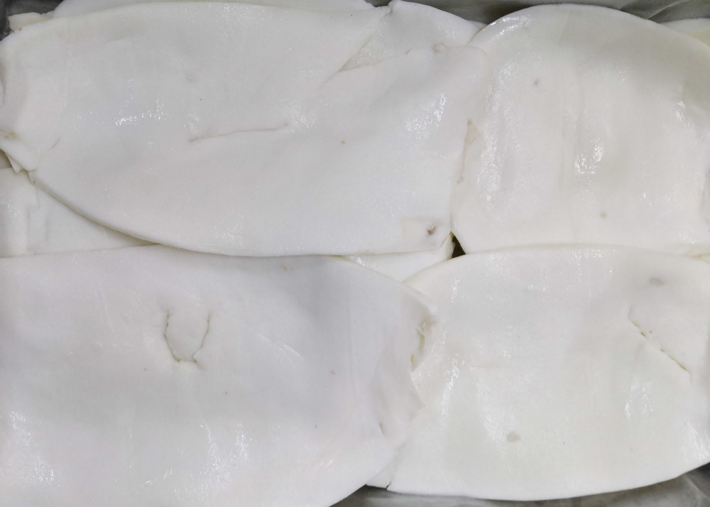 Frozen Boiled Giant Squid Fillet Bqf Darumar Thickness 6mm - 12mm origin china