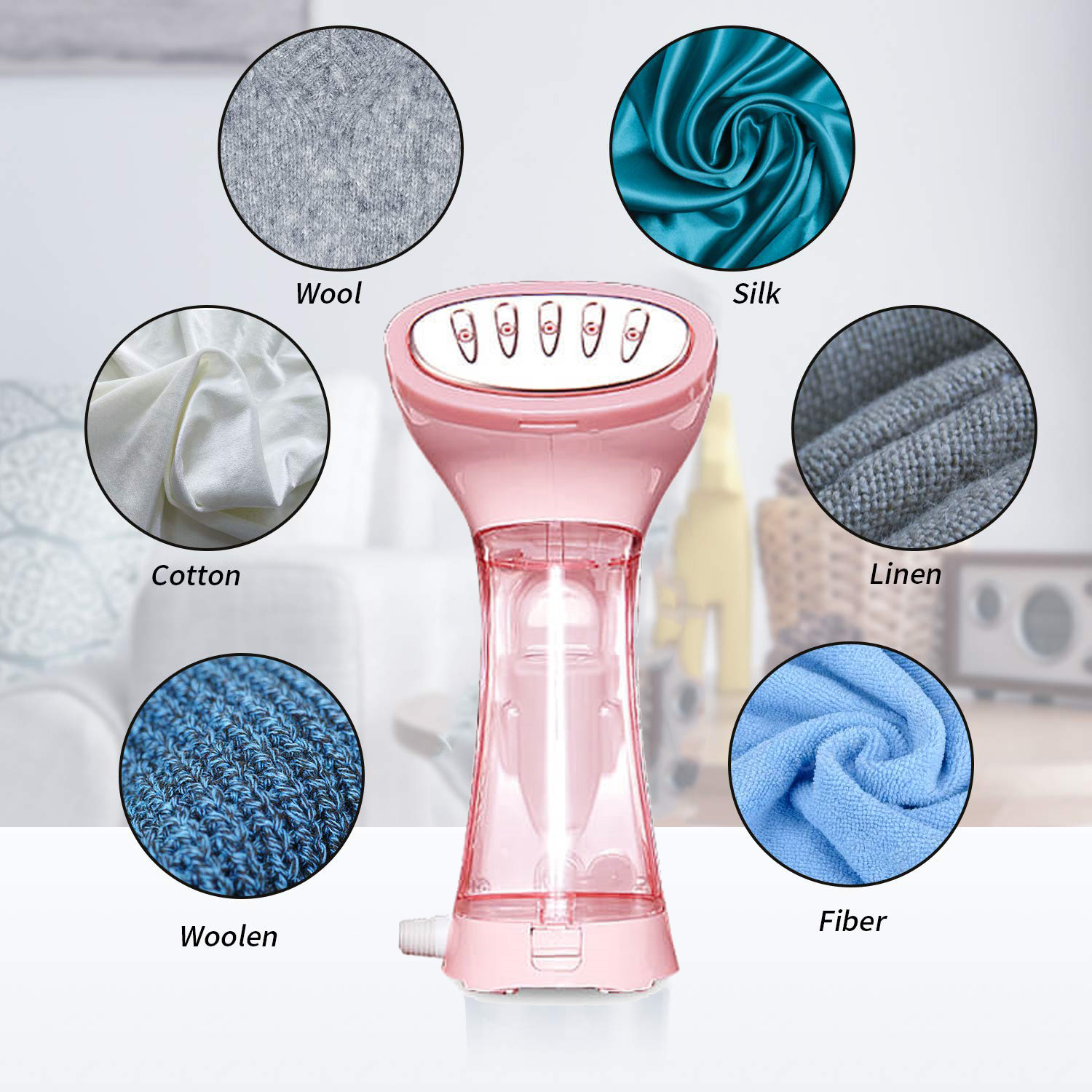 Easy to Carry 1000W Portable Garment Steamer For Clothing ABS Material 220V Voltage
