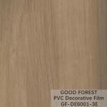 Flowability PVC Decorative Film Scratch Resistance Wooden Grain