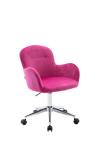 Tomile Red Velvet Shell Back Chair / 8.6KGS Living Room Computer Chair