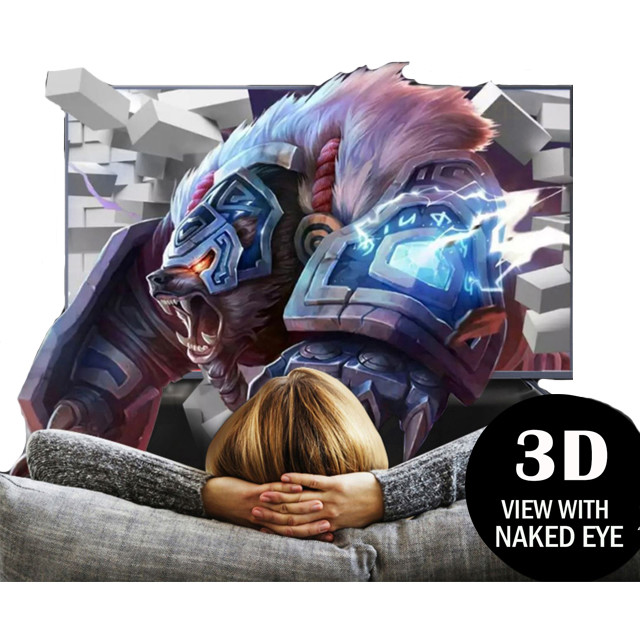 Indoor Naked Eye 4K 3D Monitor 10.1 To 86 Inch LCD Advertising Display Monitor Without Glasses