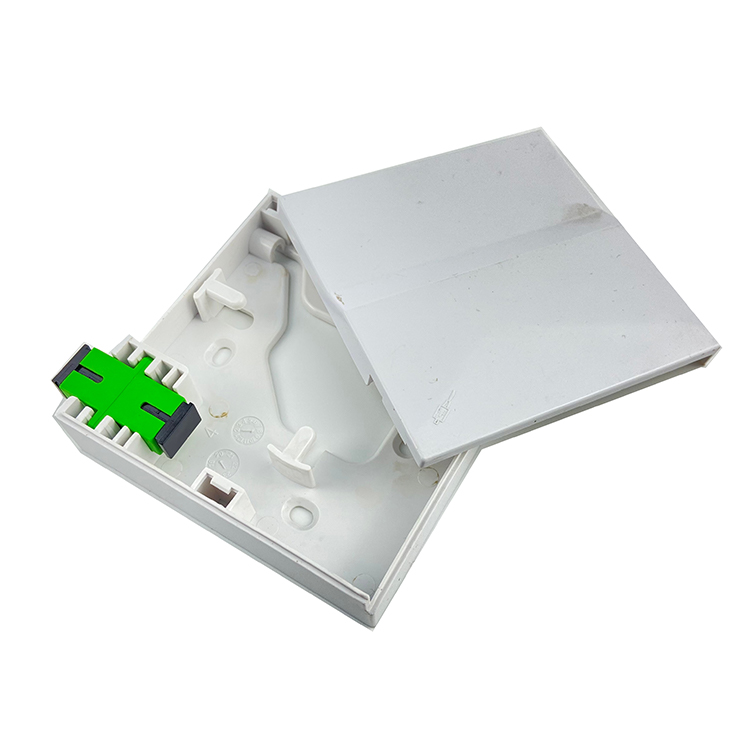 1 Core Plastic Fiber Optic Faceplate Socket Panel White Essential for FTTH Connection