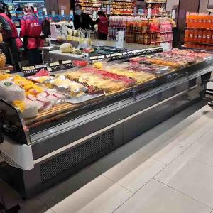 Quality Stainless Steel Meat Display Freezer No Door Butchery Showcase Chiller wholesale