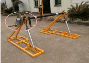 Quality Detachable Type Drum Brakes Cable Reel Stand Wire Rope Reel Support Conductor wholesale
