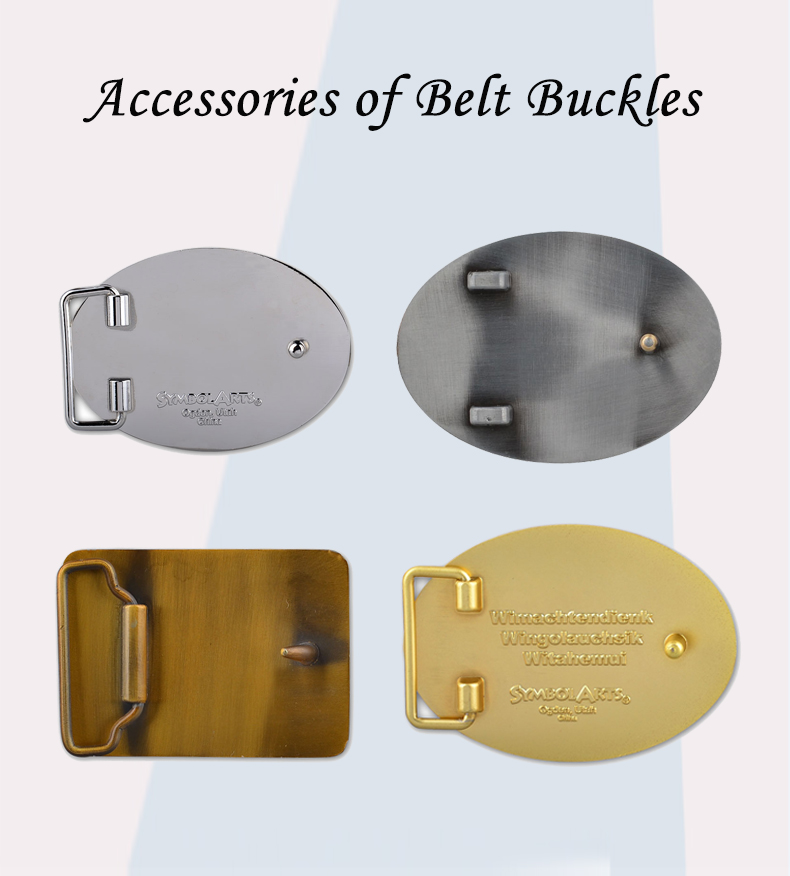 Custom Hardware Western Cowboy Buckles Zinc Alloy Iron Metal Pin For Men