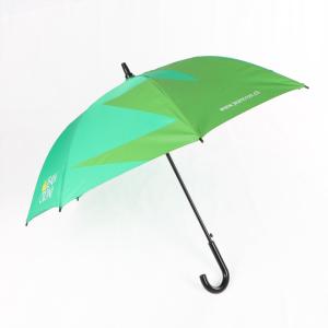 Quality Curved Handle Promotional Gifts Umbrellas , Custom Printed Golf Umbrellas wholesale