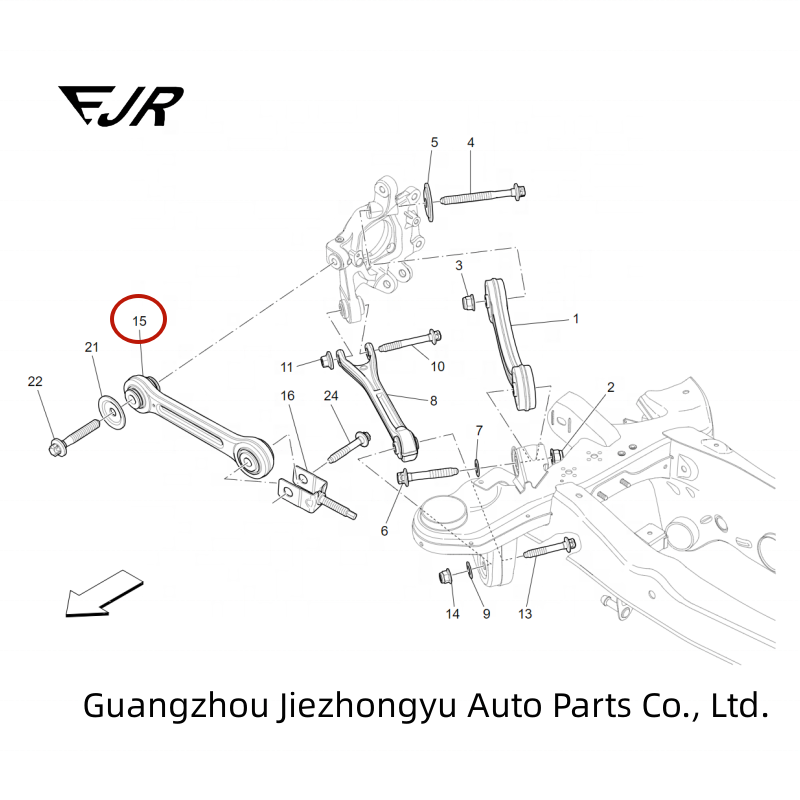 670006273 670035978 Suspension System Rear Control Arm for Maserati Quattroporte