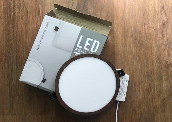 18W LED Round Flat Panel Light 80RA 4000K 80LM / W For Parks , Parking Lots