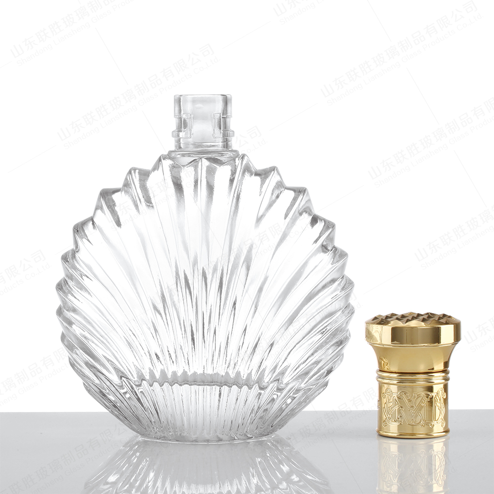 Clear Most Popular Style White Gin Wine Liquor Brandy Glass Bottles with Rubber Stopper