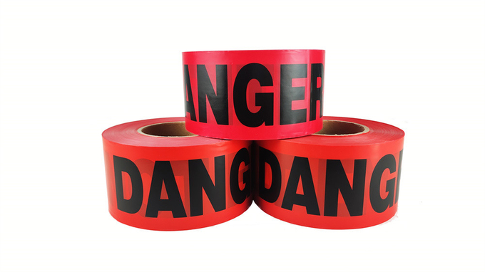 High Tensile Strength PVC Restriction Warning Tape for Flexible
