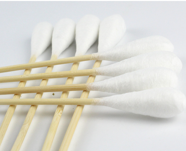 2.5mmx150mm Double-Headed Disposable Cotton Swabs Makeup Ear-Clean Dacron Tipped Swab