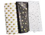 Foldable Birthday Gift Wrapping Paper Golden Printing For Clothing Shoe