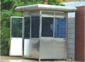 Quality Custom Portable Stainless Steel Security Guard Booths , Sentry Box wholesale