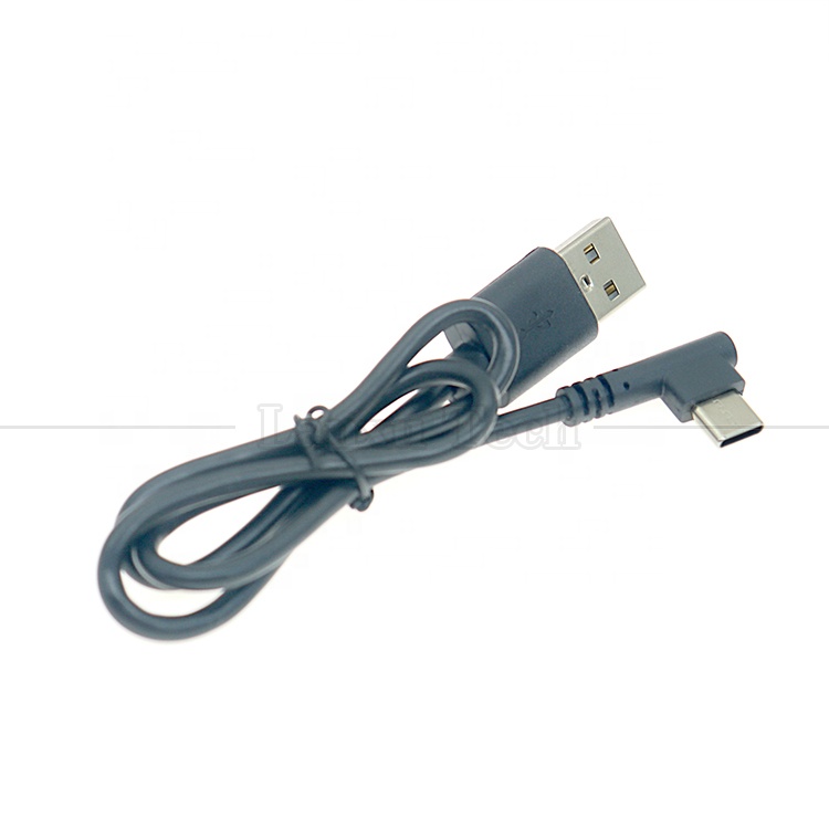 High Quality 90 Degree Right Angle USB to Type C Data Charger Cable for Phone Tablet Camera