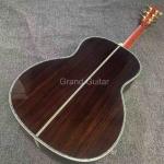 AAAA handmade OOO shape all Solid ebony wood acoustic electric guitar
