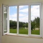 Indoor Aluminum Casement Window 50mm Double Layer Glass