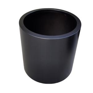 Quality Different heights and sizes modern metal garden planter black small flower pot wholesale