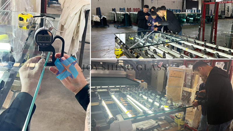 PVB laminated glass quality control