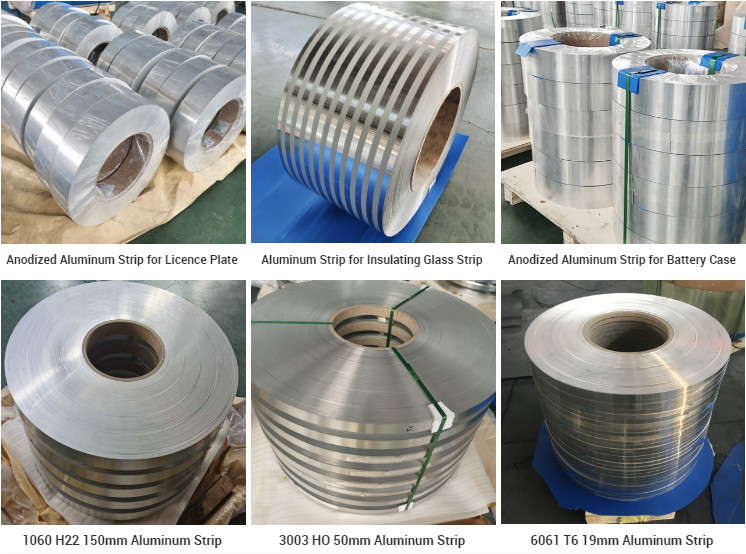 Aluminum 1050 1060 1070 1100 Strip Coil For Car Parts Battery Bottles Cans
