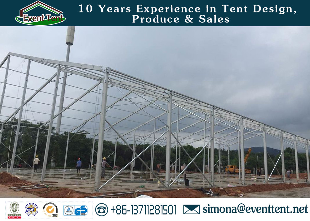 35m clear span wide heavy duty A frame tent as wedding event site for Europe