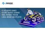 1500W VR Motorcycle Simulator SSD Drive 120G With 24 Inch LED Screen Locked Door