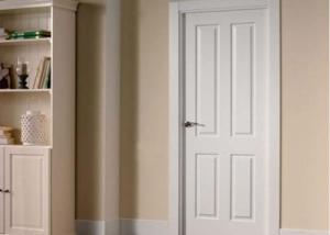 Quality Commercial OAK Solid Wood Composite Doors , Single Swing Shower Door wholesale