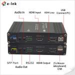 1080P HDMI Video Fiber Extender for with KVM RS232 Audio
