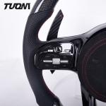 LED Carbon Fiber Leather Mercedes Benz Steering Wheel With LED Display