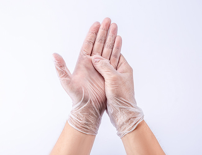 Ambidextrous Non Medical Disposable Vinyl Gloves With Powdered Free S M L XL
