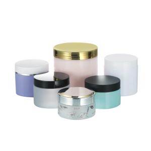 Quality 50ml 100ml 250ml 300ml 8oz PET PCR Plastic Cosmetic Jar Anti Leakaging wholesale