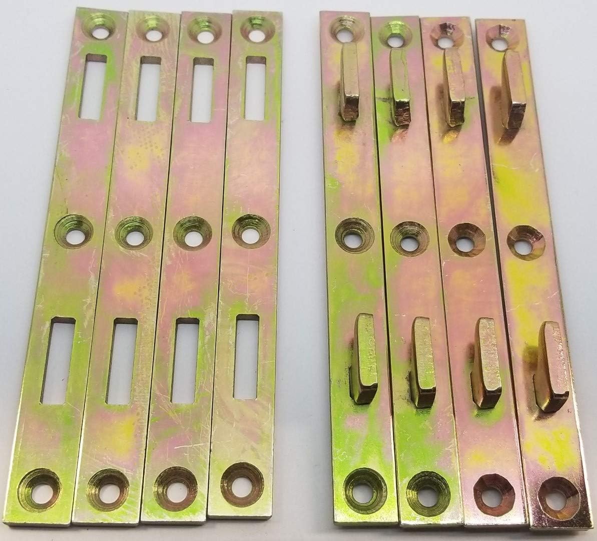 Wood Bed Rail Connecting Fittings Heavy Duty Bed Frame Rail Hardware with 2mm Thickness