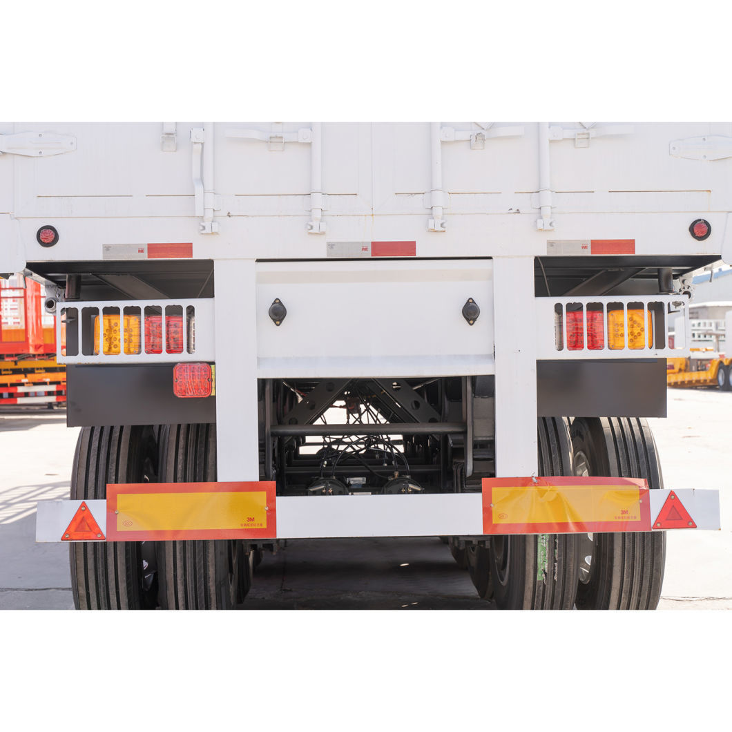 Leaf Spring Suspension / Air Suspension 40FT/45FT Fence Cargo Semi-Trailer With Sideboard