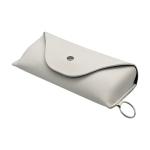 Durable Soft Embossing Portable Sunglass Case Women Men Horizontal