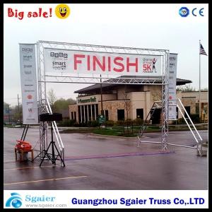 Quality Spigot Finish Line Frame Lighting Gantry Systems Banner For Marathon Easy To Install wholesale