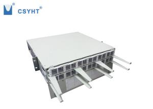 Quality Aluminum Fiber Optic Patch Panel , Small Fiber Patch Panel LC Quad Adapter wholesale