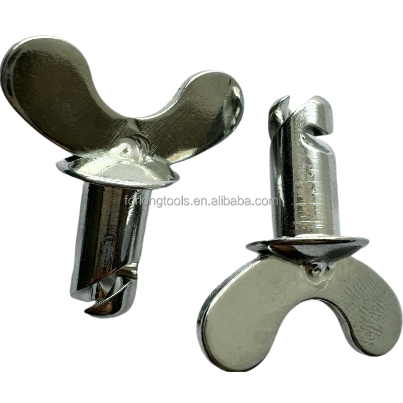 Universal Dzus Butterfly Head Buttons Handle Silver Steel 5/16"x.500" for Sprint Car Yearly Performance Enhancement
