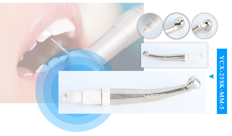 Low Noise Air Turbine Dental Air Rotor Handpiece High Speed Dental Laboratory Handpiece