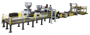 Quality Twin Screw Dry Free Vented PET Sheet Extrusion Line Thermoforming Packing Industry wholesale