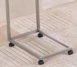Stainless Steel Glass Side Table High Stability Movable With Casters CT-186