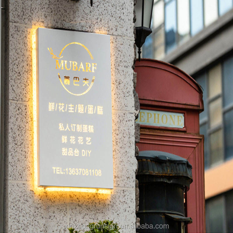 2022 Shop Sign Signboard Light Box Double Sided Boards Led Signs