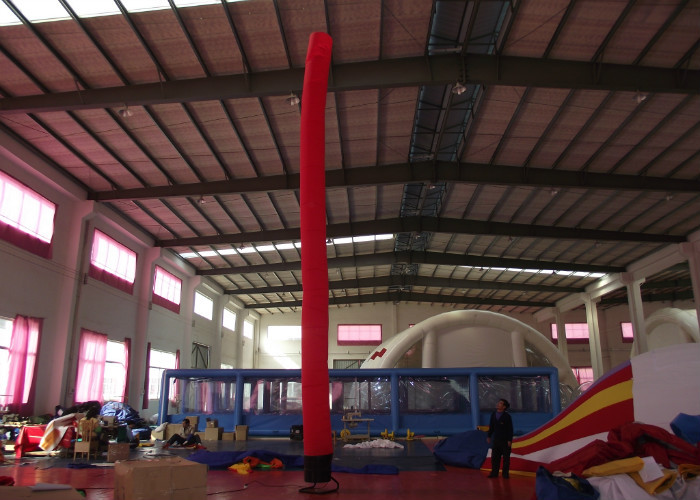 Event Party Inflatable Advertising Signs Blow Up Air Dancers Digital Printing 6m H