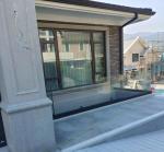 Balcony Aluminum U Channel Glass Railing Sustainable U Channel Balustrade
